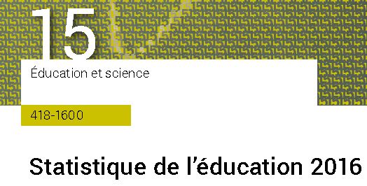 Statistique de l’éducation Suisse 2016
